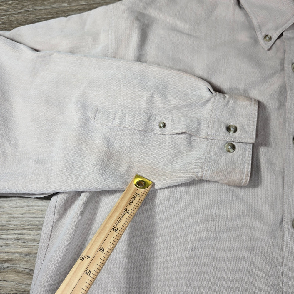 Columbia GRT Shirt Mens XL Khaki Tan Long Sleeve Button Up Hiking Viscose - Picture 7 of 13